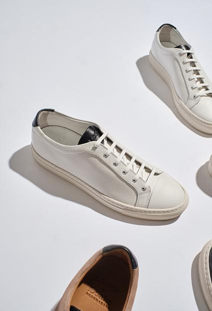 LOAKE Dash White Calf
